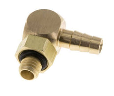 4 mm & M5 Messing L-Slangpilaar Met Buitendraad NBR Afdichting Draaibaar [2 Stuks]