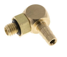 4 mm & M5 Messing L-Slangpilaar Met Buitendraad NBR Afdichting Draaibaar [2 Stuks]