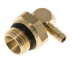 4 mm & G1/4'' Messing L-Slangpilaar Met Buitendraad NBR Afdichting Draaibaar
