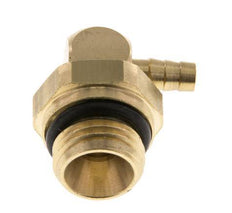4 mm & G1/4'' Messing L-Slangpilaar Met Buitendraad NBR Afdichting Draaibaar