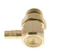 6 mm & G1/4'' Messing L-Slangpilaar Met Buitendraad NBR Afdichting Draaibaar