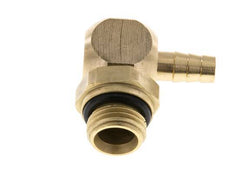6 mm & G1/4'' Messing L-Slangpilaar Met Buitendraad NBR Afdichting Draaibaar