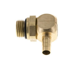 6 mm & G1/4'' Messing L-Slangpilaar Met Buitendraad NBR Afdichting Draaibaar