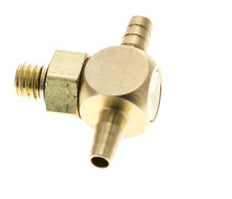 3 mm & M5 Messing T-slangpilaar met buitendraad NBR Afdichting