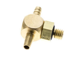 3 mm & M5 Messing T-slangpilaar met buitendraad NBR Afdichting