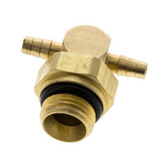 3 mm & G1/8'' Messing T-slangpilaar met buitendraad NBR Afdichting