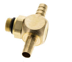 6 mm & G1/8'' Messing T-slangpilaar met buitendraad NBR Afdichting