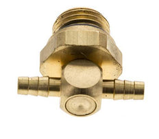 4 mm & G1/4'' Messing T-slangpilaar met buitendraad NBR Afdichting