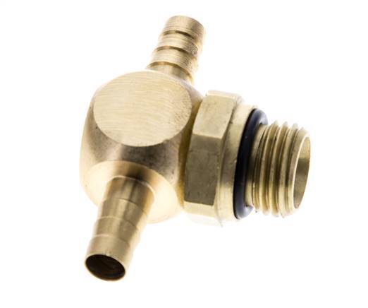 6 mm & G1/4'' Messing T-slangpilaar met buitendraad NBR Afdichting