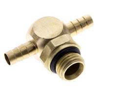6 mm & G1/4'' Messing T-slangpilaar met buitendraad NBR Afdichting