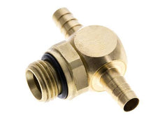 6 mm & G1/4'' Messing T-slangpilaar met buitendraad NBR Afdichting