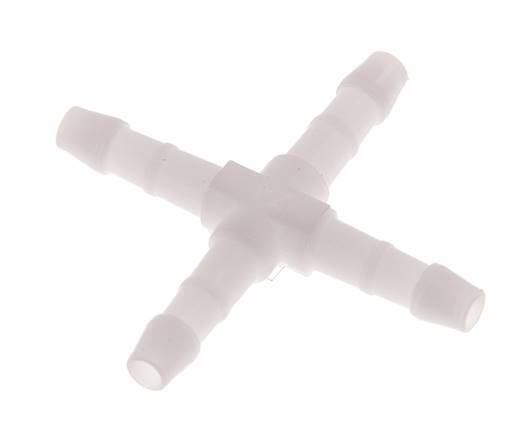 4 mm POM Kruis-Slangkoppeling [10 Stuks]