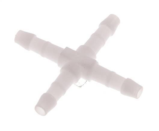 4 mm POM Kruis-Slangkoppeling [10 Stuks]
