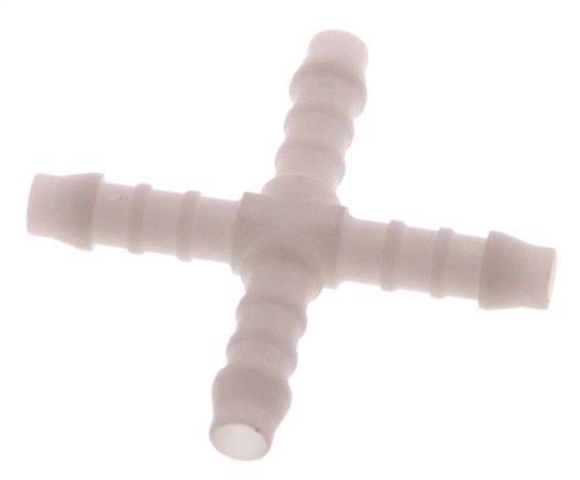 6 mm POM Kruis-Slangkoppeling [5 Stuks]