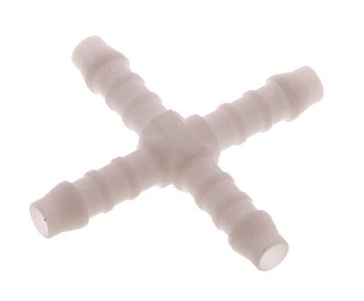 6 mm POM Kruis-Slangkoppeling [5 Stuks]