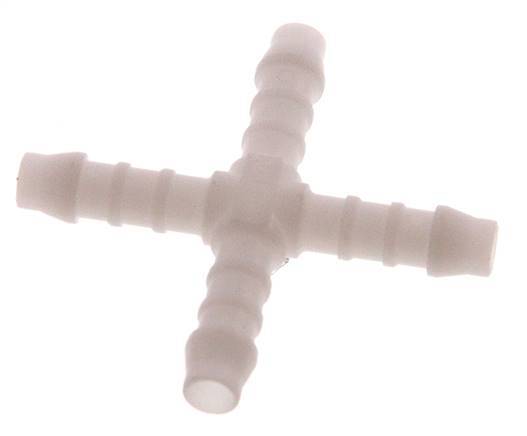 6 mm POM Kruis-Slangkoppeling [5 Stuks]