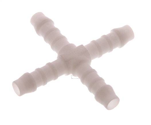 6 mm POM Kruis-Slangkoppeling [5 Stuks]