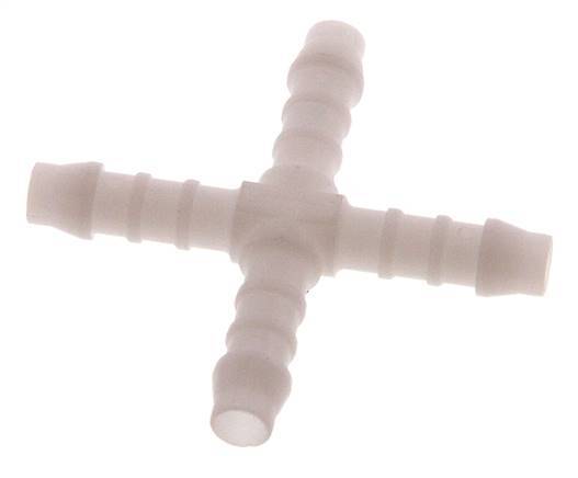 6 mm POM Kruis-Slangkoppeling [5 Stuks]