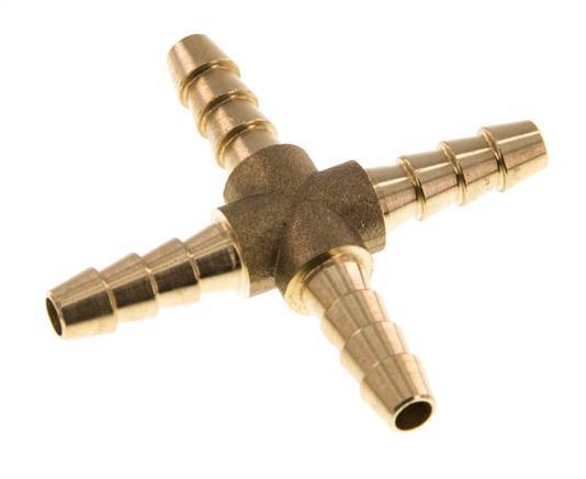 6 mm Messing Kruis-Slangkoppeling [2 Stuks]