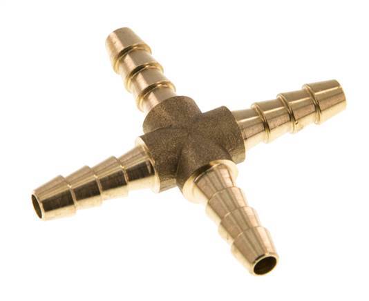 6 mm Messing Kruis-Slangkoppeling [2 Stuks]