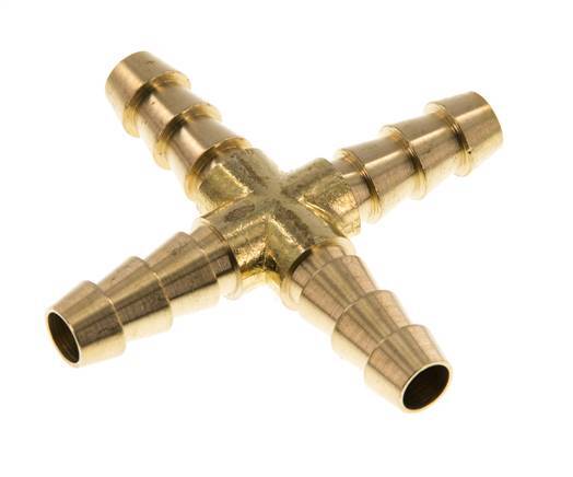 8 mm Messing Kruis-Slangkoppeling [2 Stuks]