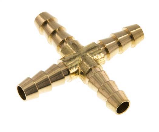 8 mm Messing Kruis-Slangkoppeling [2 Stuks]