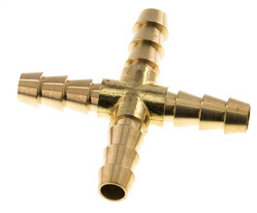 8 mm Messing Kruis-Slangkoppeling [2 Stuks]