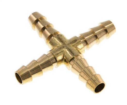 8 mm Messing Kruis-Slangkoppeling [2 Stuks]