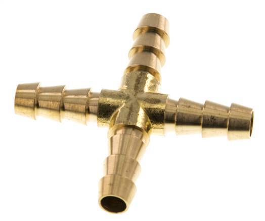 8 mm Messing Kruis-Slangkoppeling [2 Stuks]
