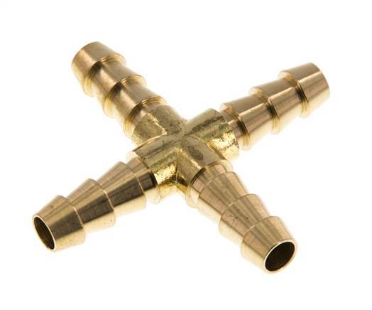 8 mm Messing Kruis-Slangkoppeling [2 Stuks]