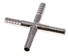 6 mm (1/4'') Stainless Steel 1.4301 Cross Hose Connector