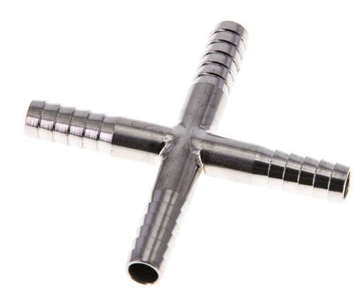6 mm RVS 1.4301 Kruis-Slangkoppeling