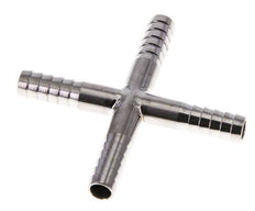 6 mm (1/4'') Stainless Steel 1.4301 Cross Hose Connector