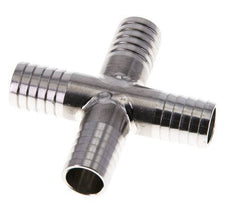 13 mm RVS 1.4301 Kruis-Slangkoppeling