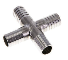 13 mm RVS 1.4301 Kruis-Slangkoppeling