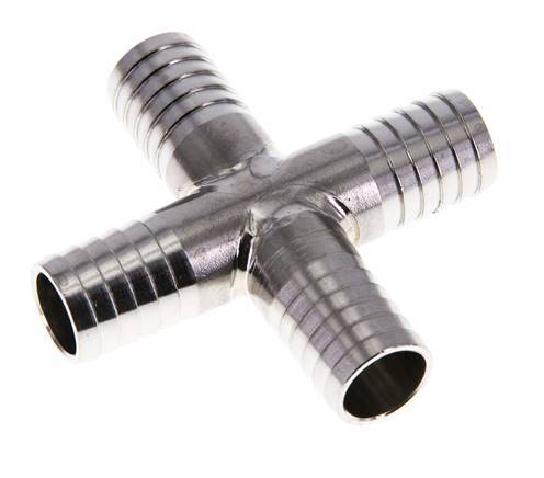 13 mm RVS 1.4301 Kruis-Slangkoppeling
