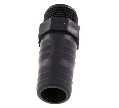 25 mm & G3/4'' PVC-U Slangpilaar buitendraad 76mm EN 1452-3 [5 Stuks]