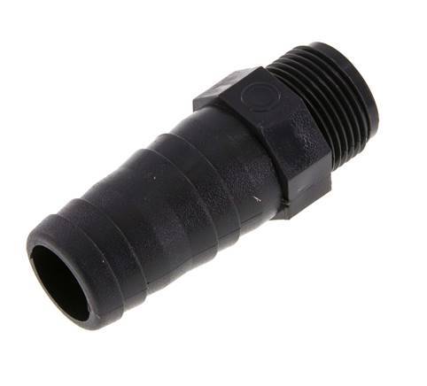 25 mm & G3/4'' PVC-U Slangpilaar buitendraad 76mm EN 1452-3 [5 Stuks]