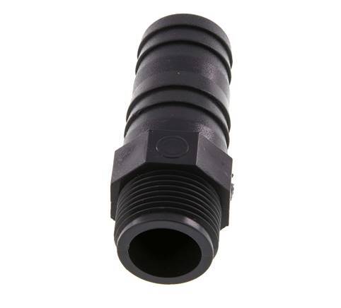 25 mm & G3/4'' PVC-U Slangpilaar buitendraad 76mm EN 1452-3 [5 Stuks]