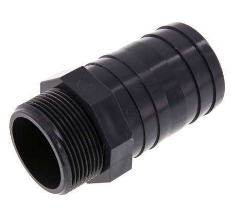 50 mm & G1-1/2'' PVC-U Slangpilaar Buitendraad 99mm EN 1452-3 [2 Stuks]