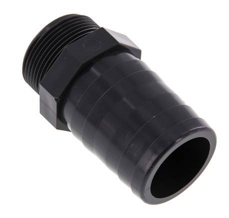 50 mm & G1-1/2'' PVC-U Slangpilaar Buitendraad 99mm EN 1452-3 [2 Stuks]