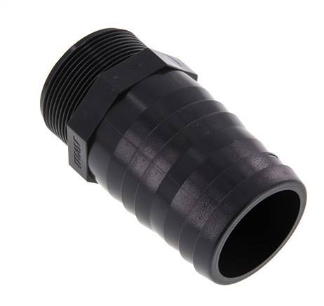 60 mm & G2'' PVC-U Slangpilaar Buitendraad 118mm EN 1452-3