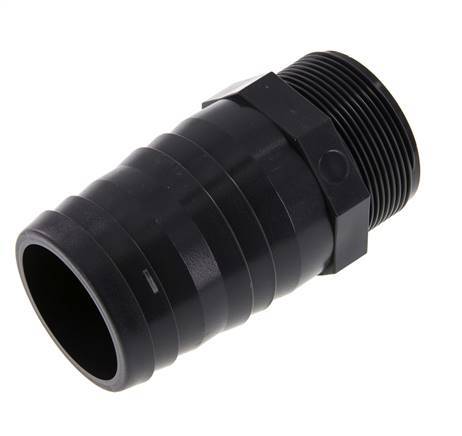 60 mm & G2'' PVC-U Slangpilaar Buitendraad 118mm EN 1452-3