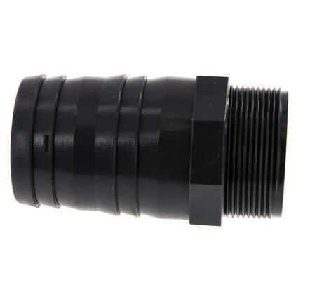 60 mm & G2'' PVC-U Slangpilaar Buitendraad 118mm EN 1452-3