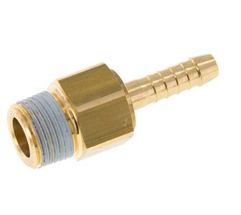 6 mm & R3/8'' Messing Slangpilaar Buitendraad NBR Afdichting Draaibaar