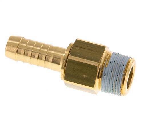 9 mm & R3/8'' Messing Slangpilaar Buitendraad NBR Afdichting Draaibaar
