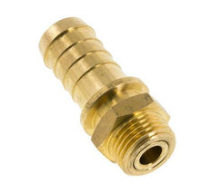 19 mm & R1/2'' Messing Slangpilaar Buitendraad FKM Afdichting Draaibaar