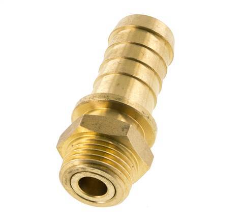 19 mm & R1/2'' Messing Slangpilaar Buitendraad FKM Afdichting Draaibaar