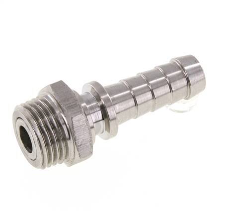 13 mm (1/2'') & R1/2'' Stainless Steel 1.4301 Hose Barb Male FKM Rotatable