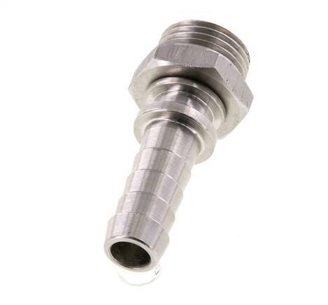 13 mm & R1/2'' RVS 1.4301 Slangpilaar Buitendraad FKM Afdichting Draaibaar